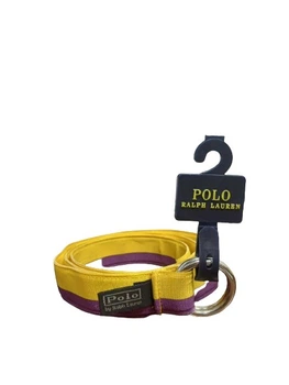 Жіночий ремень Polo Ralph Lauren,жовто-фіолетова,тканинна