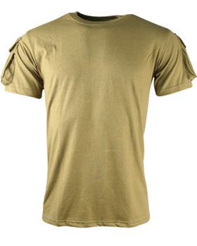 Футболка мужская тактическая полевая повседневная футболка для спецсужб S койот TR_kb-tts-coy-s