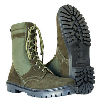Берці тактичні польові полегшені черевики з вентиляцією для силових структур KOMBAT Олива 45 TR_578245