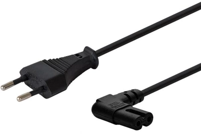 Kabel zasilający SAVIO CL-144 CEE7/16 - IEC-C7 3 m (5901986046141)