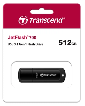 Накопитель USB 3.1 Transcend 512GB JetFlash 700 (TS512GJF700)