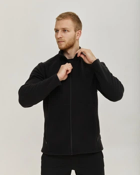 Мужская флисовая кофта ThermoX Black S Черная