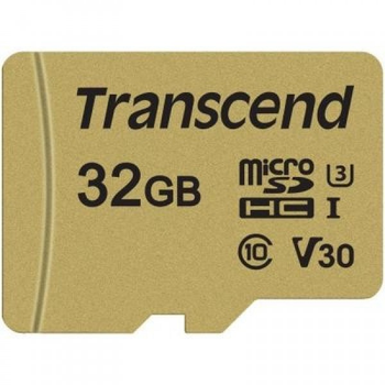 Карта памяти Transcend 32GB microSDHC class 10 UHS-I U3 V30 (TS32GUSD500S 57582)