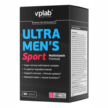 Ultra Men's Sport Multivitamin - 90 caps вітаміни для чоловіків Ultra Men’s Sport для витривалості, енергії та відновлення після навантажень