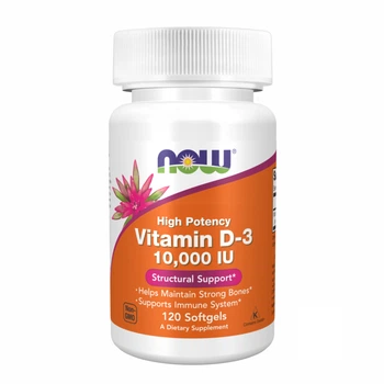 Вітамін D-3 для здоров'я кісток та імунної системи Now Foods вітамін D-3 10,000 IU – 120 sgels Now Foods
