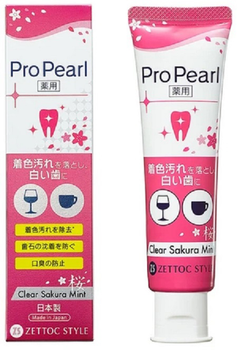 Зубная паста Zettoc ProPearl Sakura Mint Сакура и мята 100 г (4582118954445)