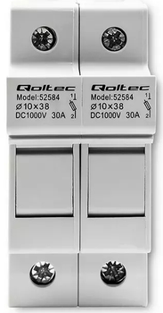Автоматичний вимикач Qoltec 2P 1000В 30А 10x38 сонячний (5901878525846)