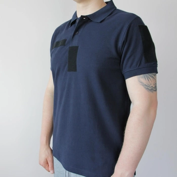 Мужская рубашка под шевроны, футболка для ГСЧС (размер XL), футболка поло с липучками