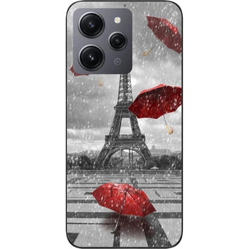 Бампер силиконовый чехол SMTT для Xiaomi Redmi 12 с картинкой Париж