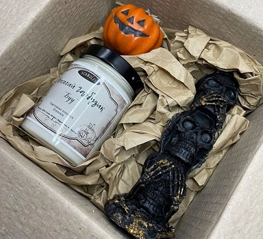 Набір свічок - Halloween Веселий гарбузик Буу