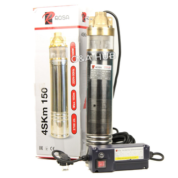 Насос глибинний вихровий ROSA 4SKM-150 1,1 Нmax 92 м Qmax 2.5 куб.м 1100 Вт