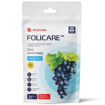 Удобрение для винограда весна-лето Yara Folicare 180 г / 180 г