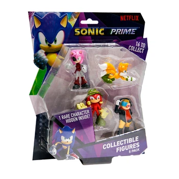 Набор игровых фигурок Sonic Prime полимерные 6 5 см 5 шт (698947)