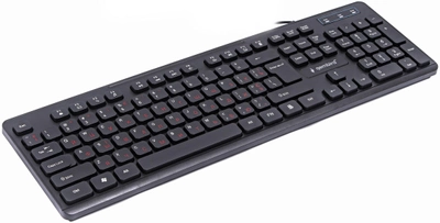 Клавіатура дротова Gembird KB-MCH-04-RU USB Black (KB-MCH-04-RU)