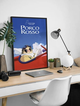 Постер аніме Порко Россо / Porco Rosso / Хаяо Міядзакі