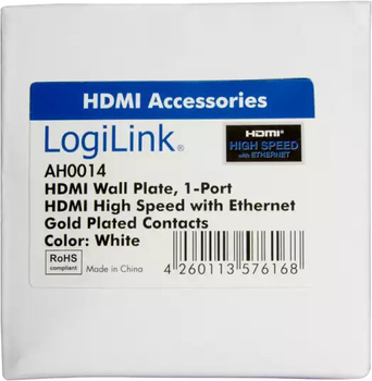 Роз'єм HDMI Logilink з втулкою (AH0014) (4052792008272)