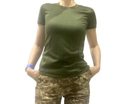Женская футболка тактическая военная M олива