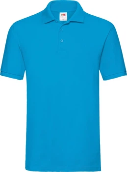 Тенниска Fruit of the Loom Premium Polo Бирюзовый 2XL