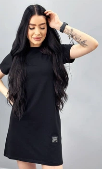 Летнее женское платье Fashion мини 42/44 черный