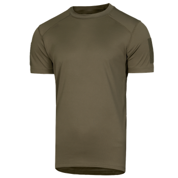 Футболка чоловіча тактична польова повсякденна футболка для спецсужб (L) Олива (OPT-6561)