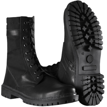 Берці тактичні польові полегшені черевики з вентиляцією для силових структур KOMBAT Чорний 39 (OPT-26051)