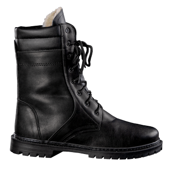 Берці польові зносостійкі черевики для силових структур KOMBAT 36 Чорний (OPT-25601)