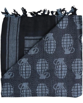 Арфатка шемаг тактична польовий шарф бавовняний KOMBAT 110x115см чорний (OPT-1981)