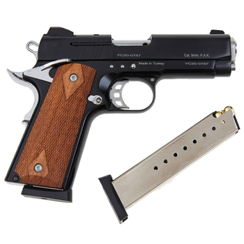 Стартовий пістолет Kuzey 911 SX#2 Black/Brown Wooden Grips