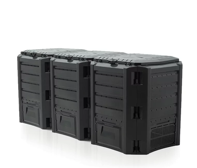 Компостер Prosperplast Compogreen IKSM1200C-S411 модульный 198x72x83cm 3 сегмента Чёрный