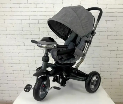 Детский трехколесный велосипед Crosser T-350 Eco Air New Темно Серый