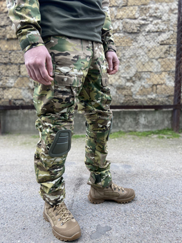 Военные брюки Tactic CORD Рип-стоп тактические брюки с наколенниками мультикам 46 (194323)