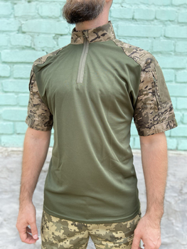 Тактическая футболка военная с коротким рукавом камуфляжная одежда для мужчин 56 (193830)