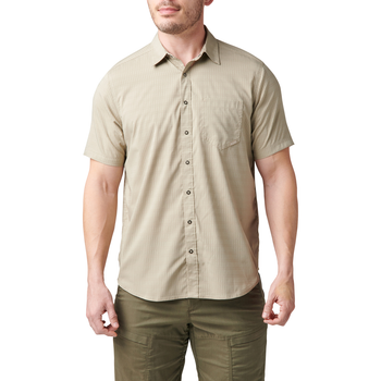 Сорочка тактична 5.11 Tactical Aerial Short Sleeve Shirt Khaki 2XL (71378-055)