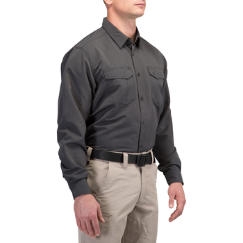 Сорочка тактична 5.11 Tactical Fast-Tac Long Sleeve Shirt Charcoal L (72479-018)