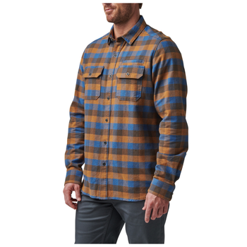 Сорочка тактична 5.11 Tactical Lester Long Sleeve Shirt Cobalt Blue Plaid XL (72532-044)