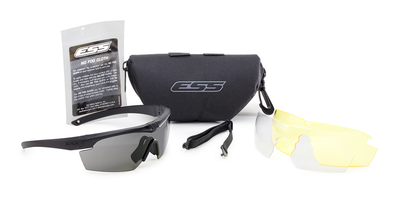 Окуляри захисні стрілецькі ESS Crosshair 3LS Kit Black (EE9014-05)