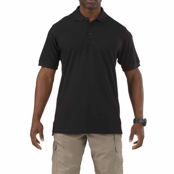 Футболка Поло тактична з коротким рукавом 5.11 Tactical UTILITY SHORT SLEEVE POLO Black L (41180-019)