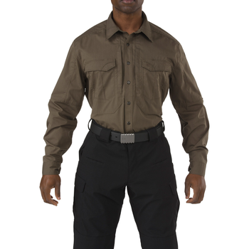 Сорочка тактична 5.11 Tactical STRYKE LONG SLEEVE SHIRT Tundra XL (72399-192)