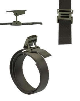 Еластичний брючний ремінь 38mm Elastic Quick Release Belt OD Sturm Mil-Tec Olive Drab 130 см (13121501)