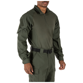 Сорочка тактична під бронежилет 5.11 Tactical Rapid Assault Shirt TDU Green 2XL (72194-190)