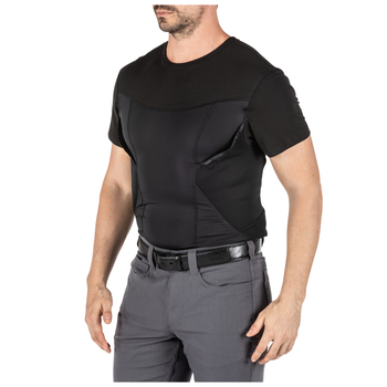 Футболка-кобура 5.11 Tactical CAMS Short Sleeve Baselayer Black S (41222-019)