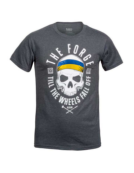 Футболка 5.11 Tactical THE FORGE UKRAINIAN FLAG TEE CHARCOAL HEATHER XL (41229UKR)