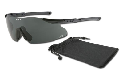 Окуляри захисні серії ESS ICE 1LS Kit (Лінза Smoke Grey) Black (740-0440)