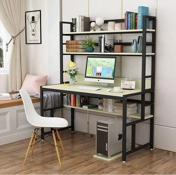 Дизайнерський Письмовий комп'ютерний стіл Loft Design 200x60x180h Чорний/Дерево ATL620