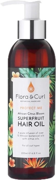 Olejek do włosów Flora & Curl Protect Me African Citrus Superfruit Hair Oil 200 ml (5060627510011)