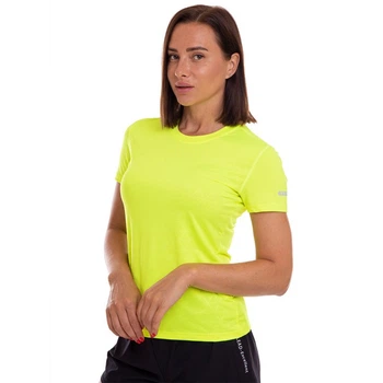 Футболка жіноча спортивна для фітнесу Zelart Sport 7306 розмір M (160-165см) Neon Yellow