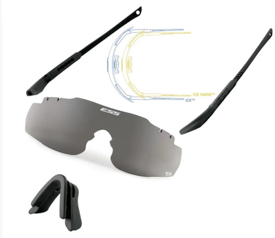 Балістичні окуляри ESS ICE NARO Smoke Gray Lens One Kit