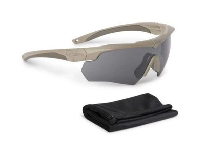Баллистические очки ESS Crossbow Terrain Tan w/Smoke Gray