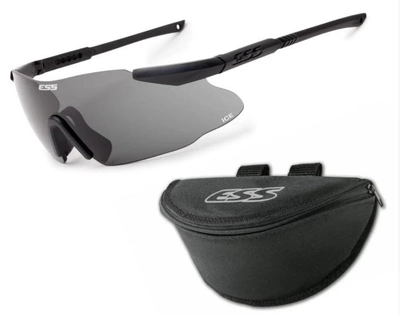 Балістичні окуляри ESS ICE One w/Smoke Gray Lens + Semi-Rigged Case