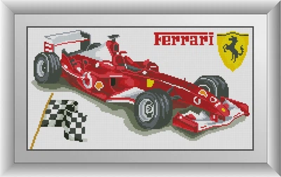Алмазна мозаїка "Феррарі" Формула 1 "Dream Art в коробці 30416